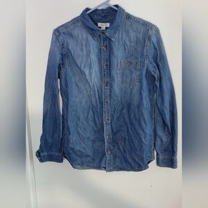 Cherokee Denim Button-Down Shirt Size XL